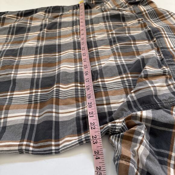 Vintage Carhartt Relaxed Fit Short Sleeve Plaid Shirt Size Large Workwear Skater - Picture 6 of 8